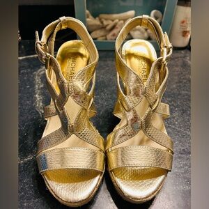 Never worn Michael Kors wedges!